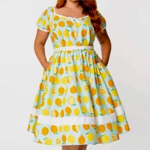 Unique Vintage Citrus Dress 🍊🍋